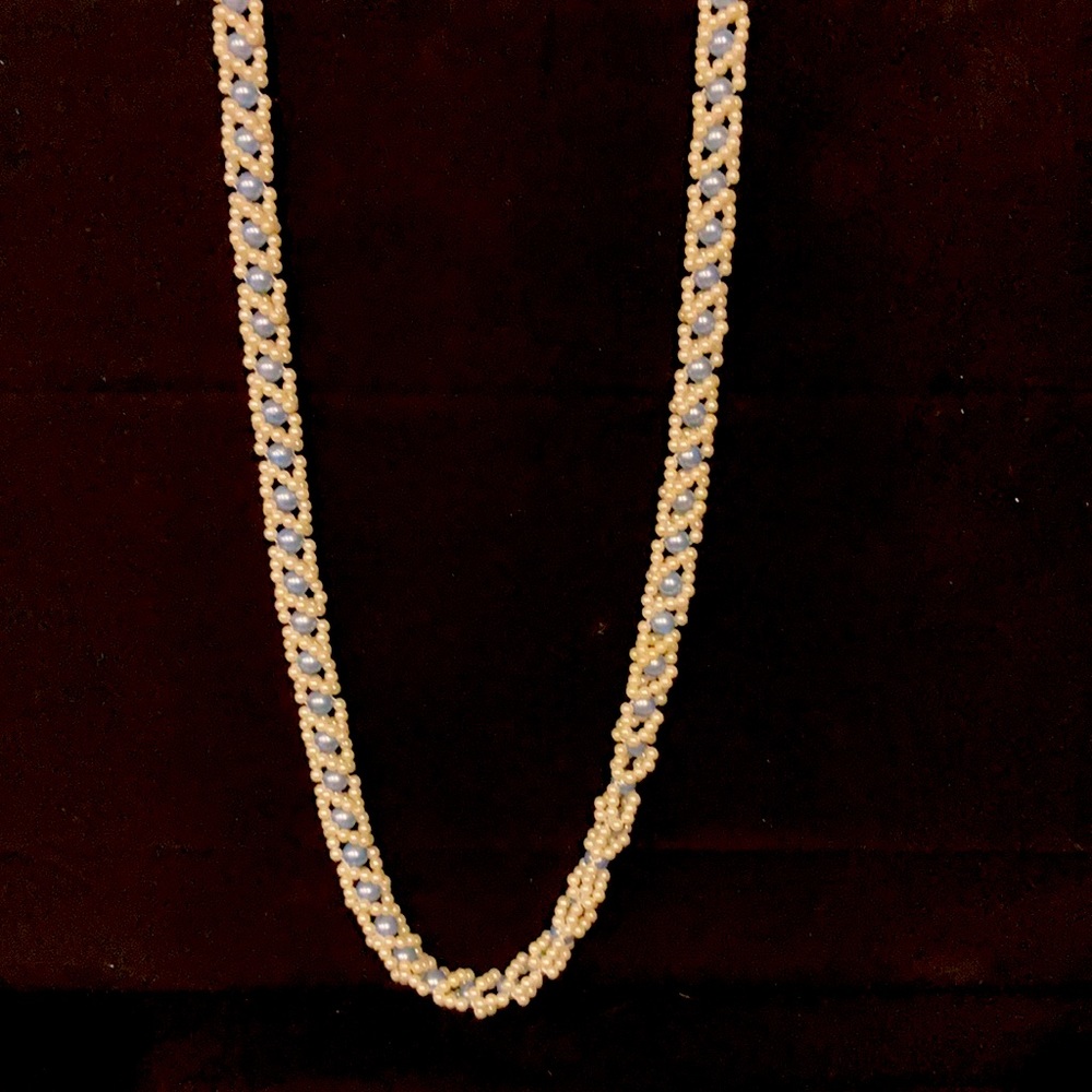 Blue and Pearl Costume Jewelry